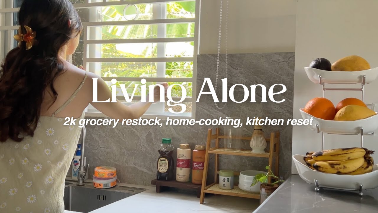 Living Alone in the Philippines: grocery restock, home-cooking, matcha setup & kitchen reset 🌱