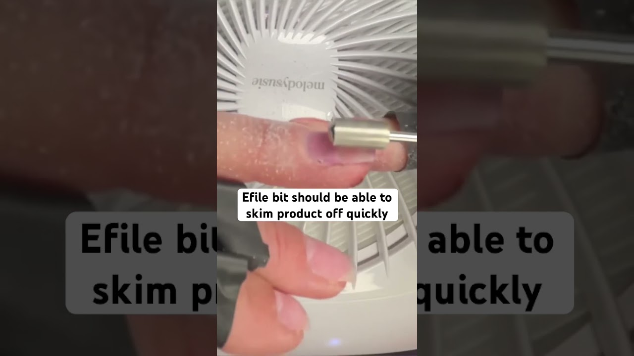 HOW TO EFILE DIP POWDER OFF #dippowder #dipnails #nailtutorial #nails #shorts