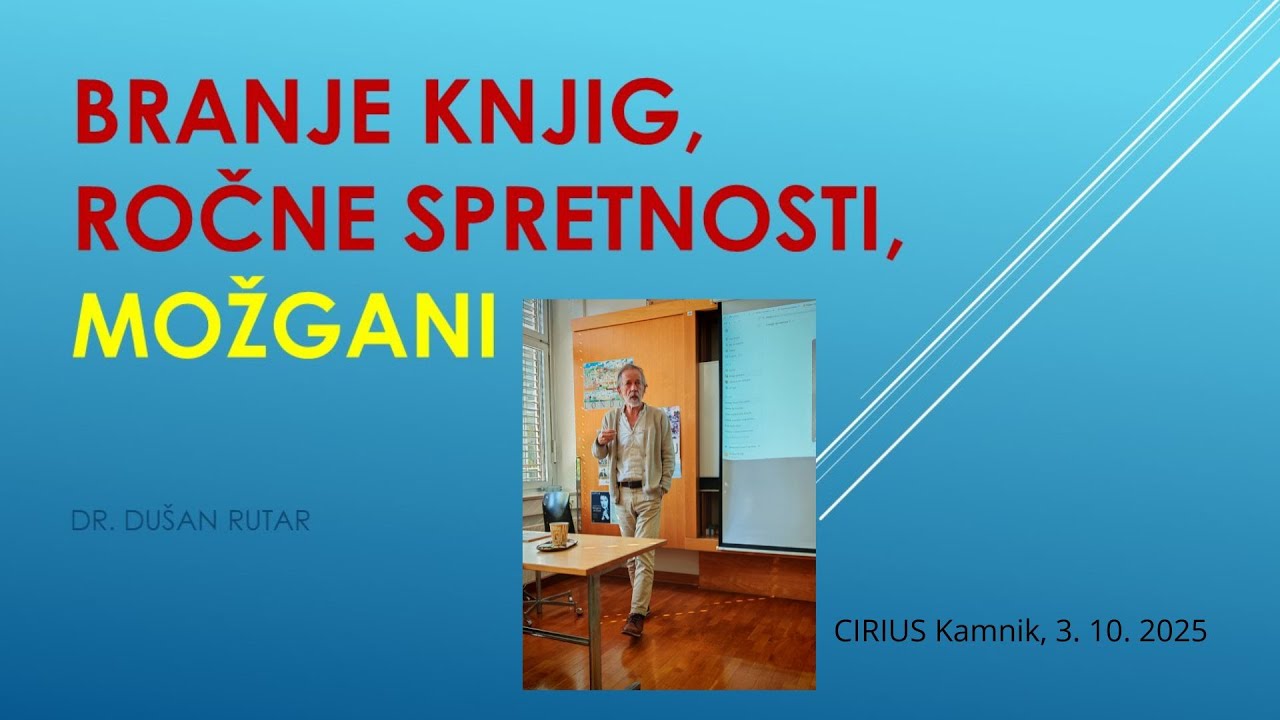 Branje knjig, ročne spretnosti, možgani