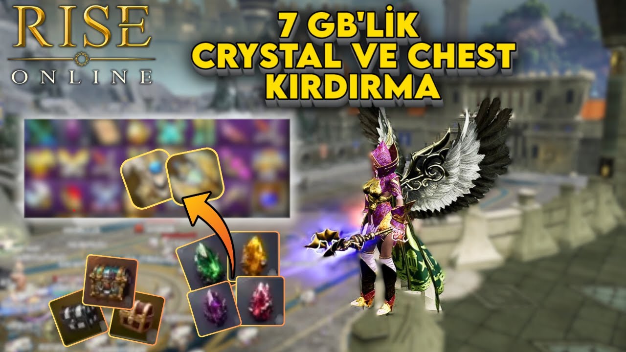 7 GB DEĞERİNDE CRYSTAL VE CHEST KIRDIRMA / RİSE ONLİNE WORLD