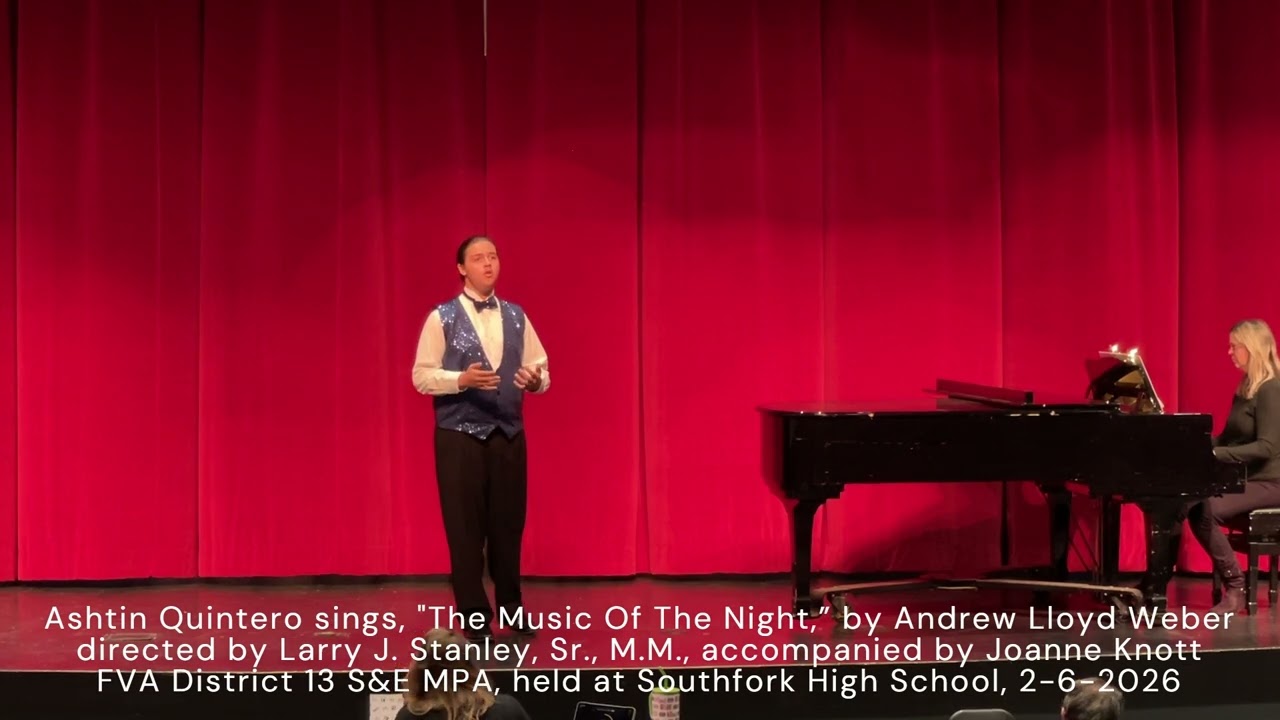 Ashtin Quintero sings, 
