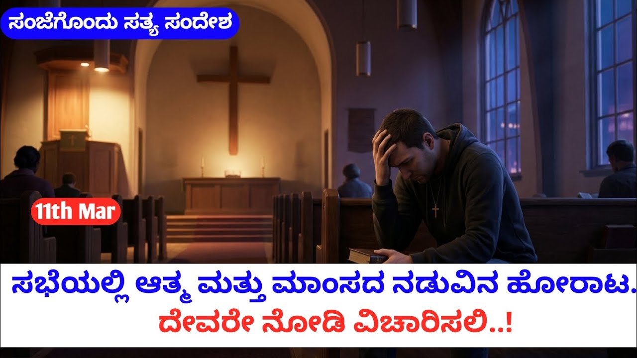 ಸಭೆಯಲ್ಲಿ ಆತ್ಮ ಮತ್ತು ಮಾಂಸದ ನಡುವಿನ ಹೋರಾಟ..?|| ದೇವರೇ ನೋಡಿ ವಿಚಾರಿಸಲಿ || Pastor Ramesh Paul || 
