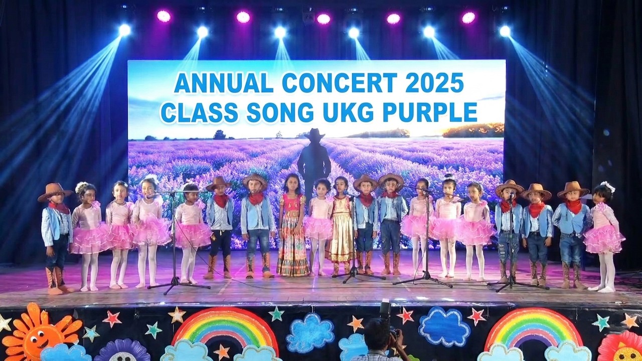 🌈 Samudra College Annual Concert 2025 - Class Song UKG purple ✨