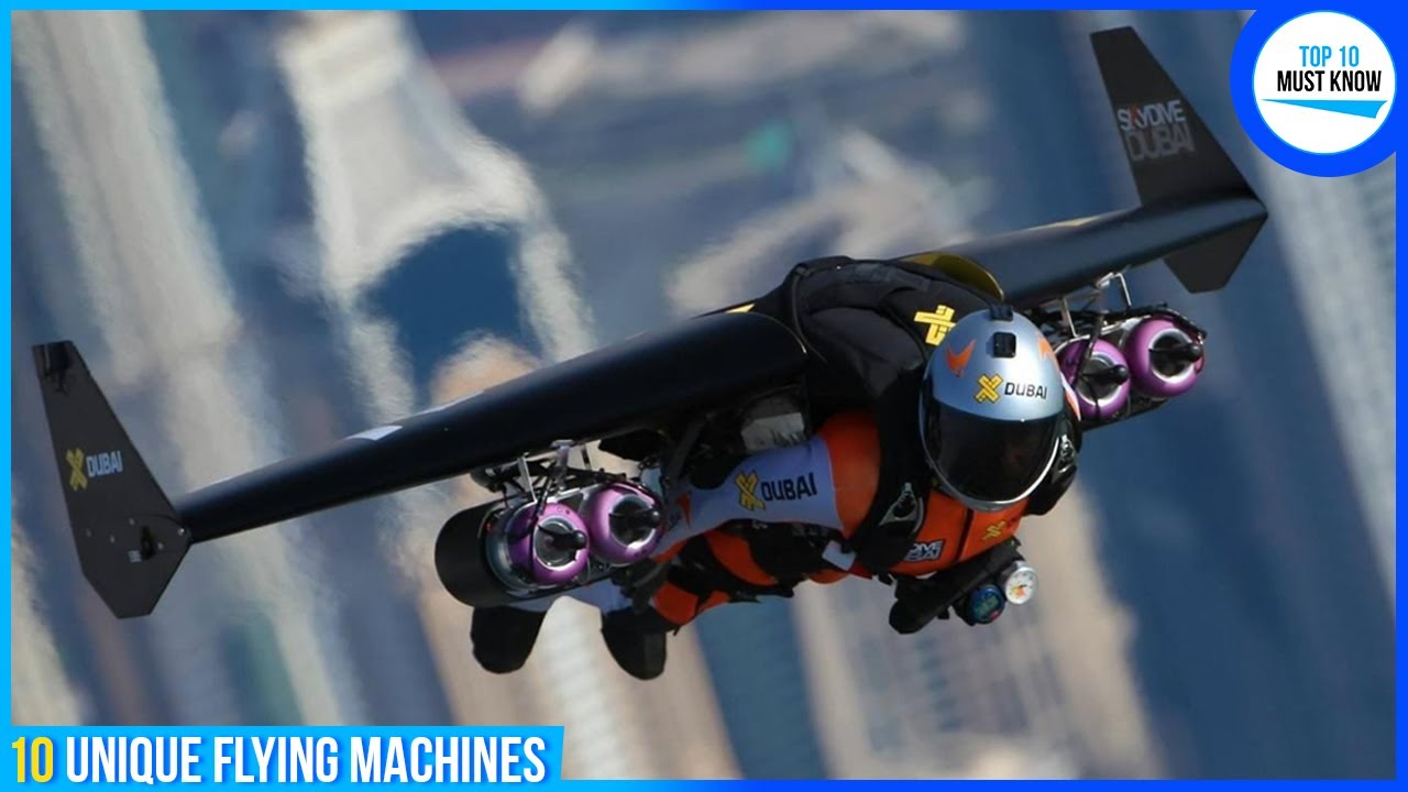10 Unique Flying Machines You Must See [ Real life Iron Man Suit ]