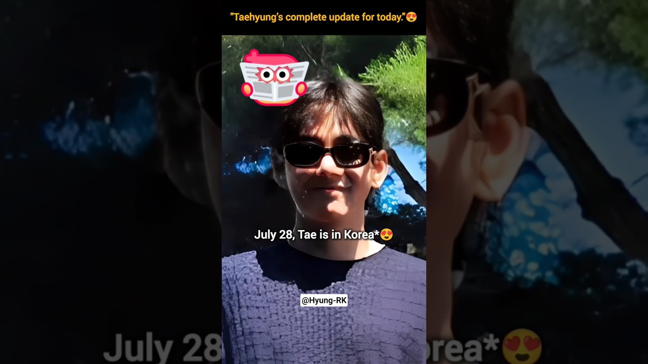 Taehyung&rsquo;s complete update for today😍💜 #v #thv #taehyung #shorts #bts