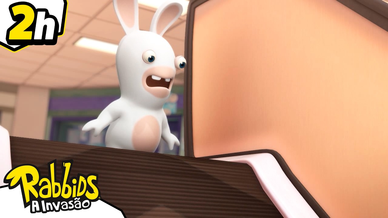 Escada contra o coelho: missão impossível   |  Rabbids: A Invasão 🐰 | Desenhos animados
