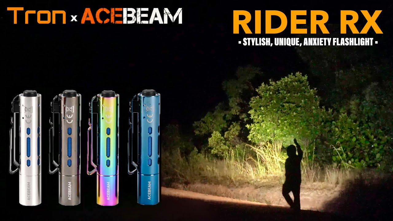 🔥 SENTER EDC AA UNIK‼️SENTER ANXIETY‼️ ACEBEAM RIDER RX EDC Flashlight