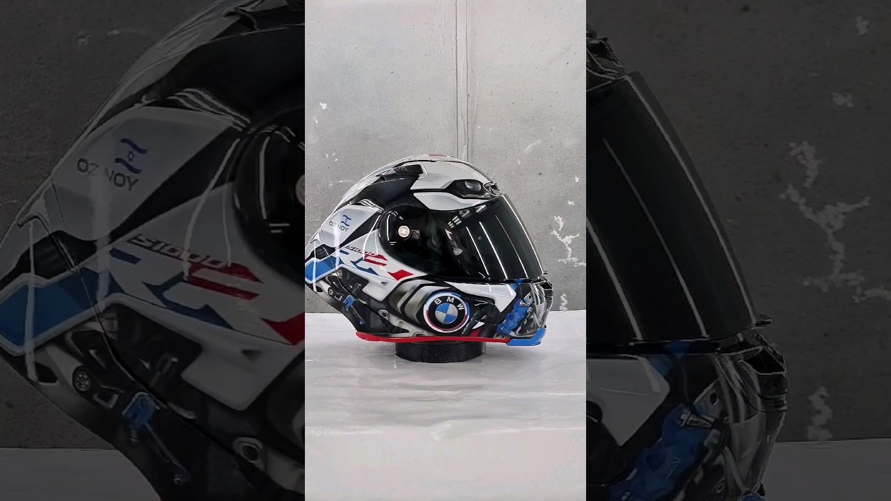 B.M.W S1000RR M HELMET DESIGN🤩🤩🤩 #helmet #bmws1000rr #bmwmotorrad #custompaintjob