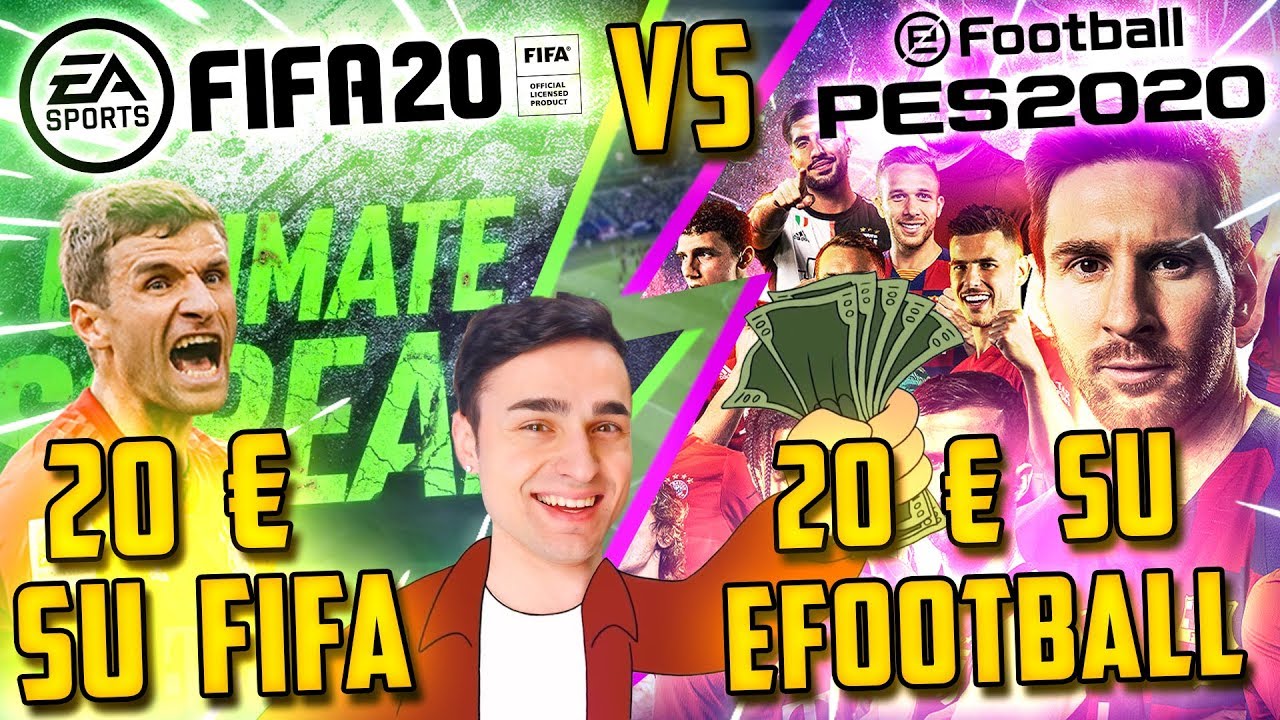 20€ SU FIFA 20 vs 20€ SU PES 20! Risultato INCREDIBILE. - Pack Opening Ultimate Scream