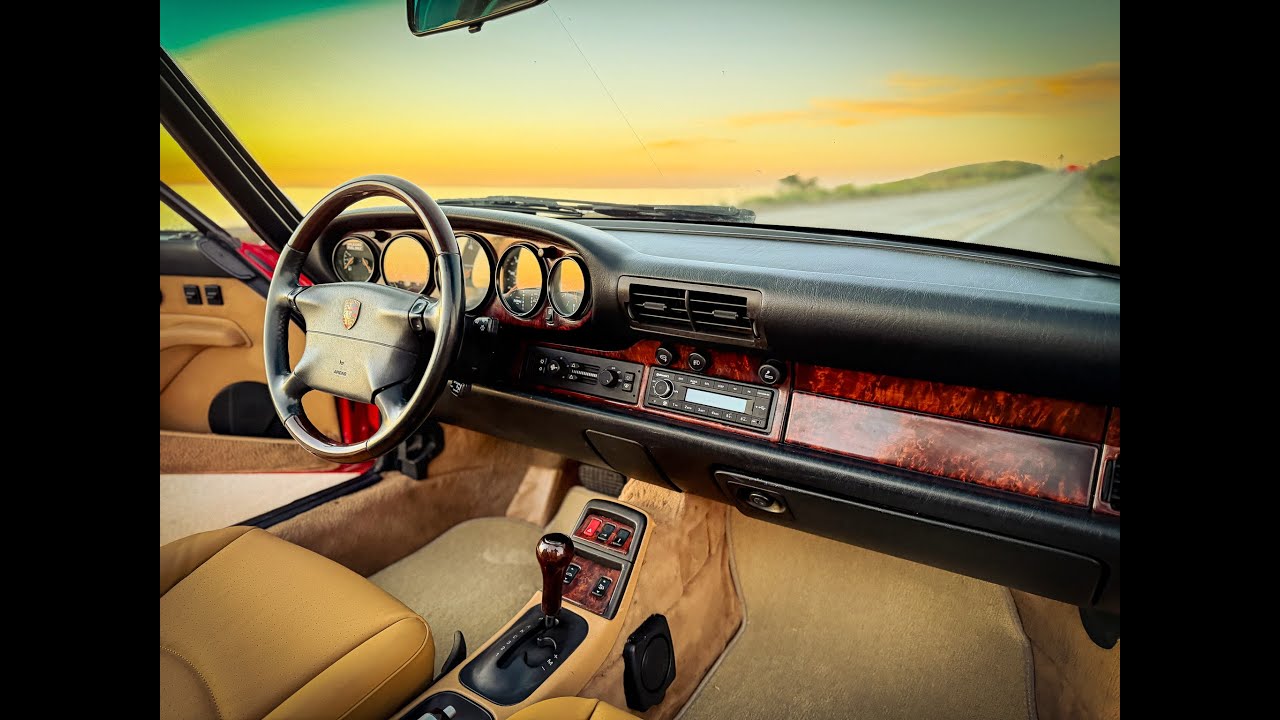 1995 Porsche 911 Cabriolet Tiptronic In Car Driving