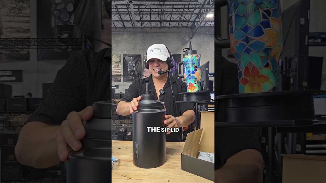 1-Gallon Water Bottle: Leak-Proof SIP Lid & Accessories!