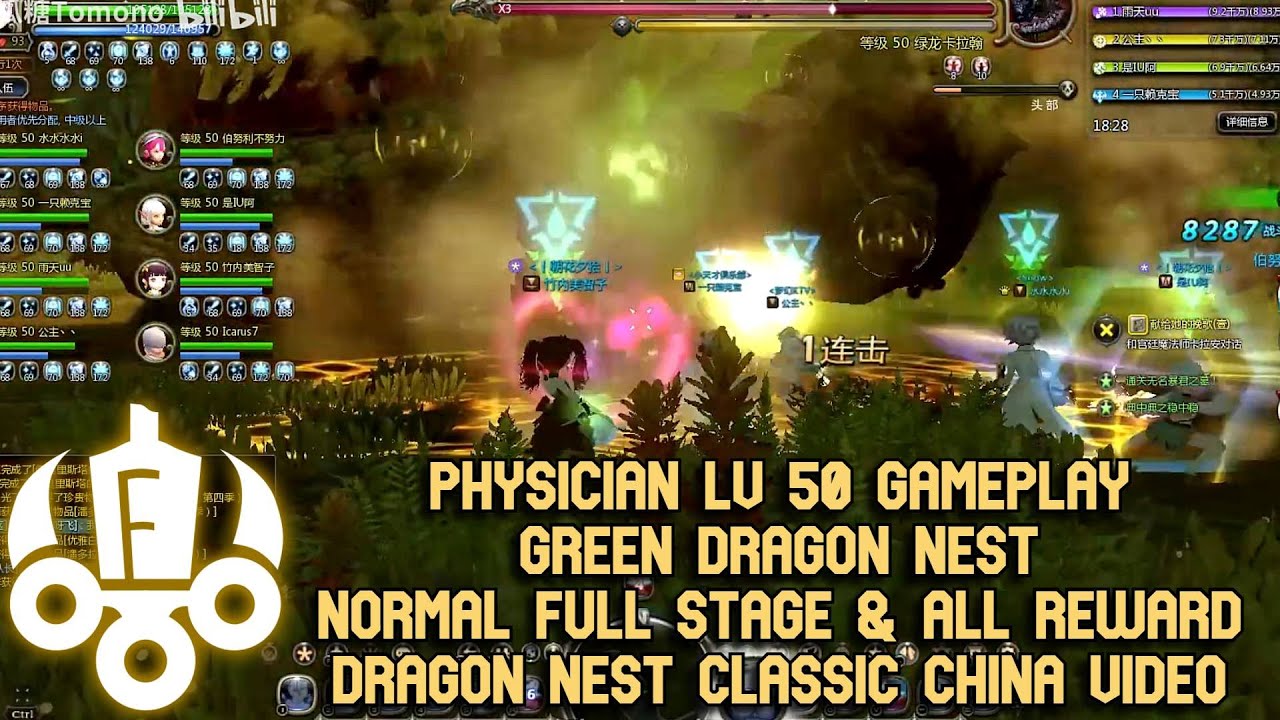 Physician Lv 50 GDN Normal Gameplay DN Classic China Full Stage Full Mechanism & All Reward