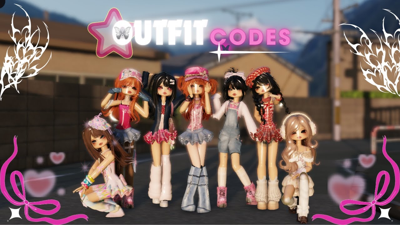 OUTFIT CODES! RH Dance Studio || body proportions || 10 fits w different themes .