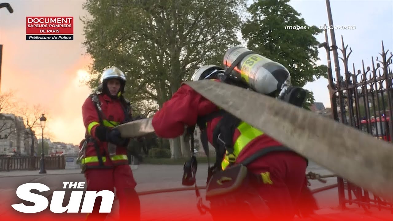 Notre Dame: new video shows inferno from firefighters' perspective