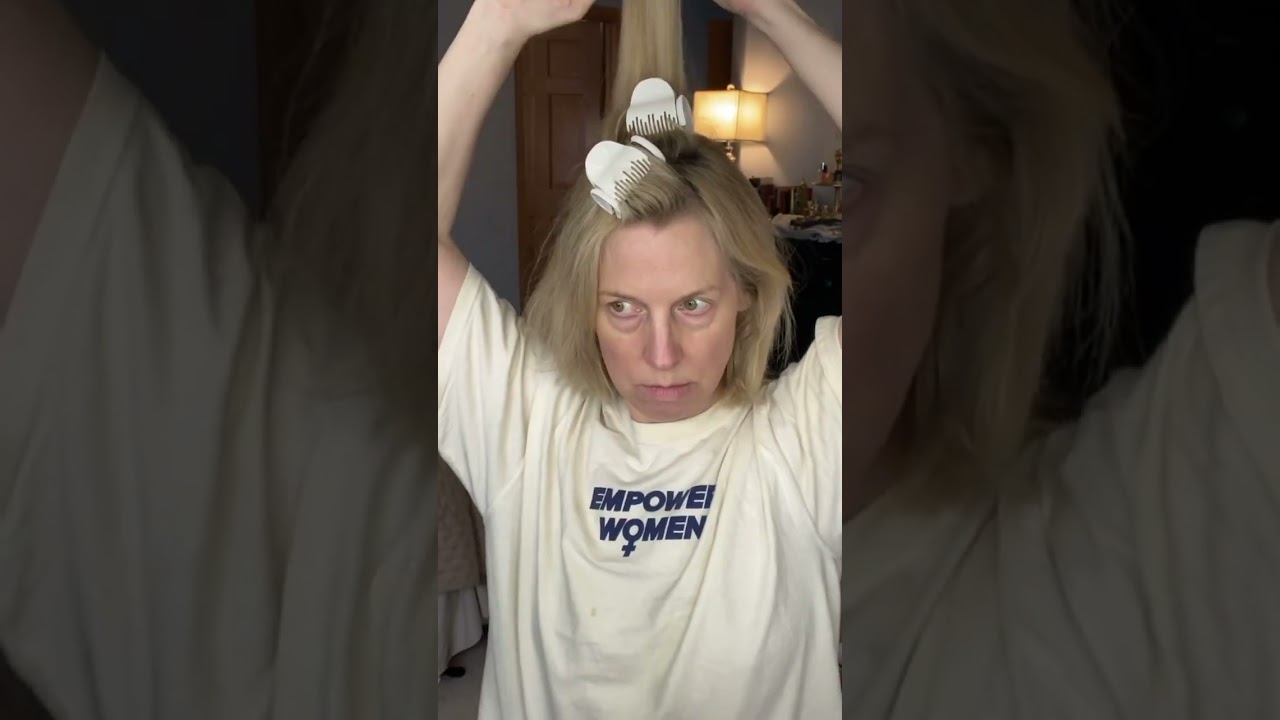 Hot Rollers on short hair