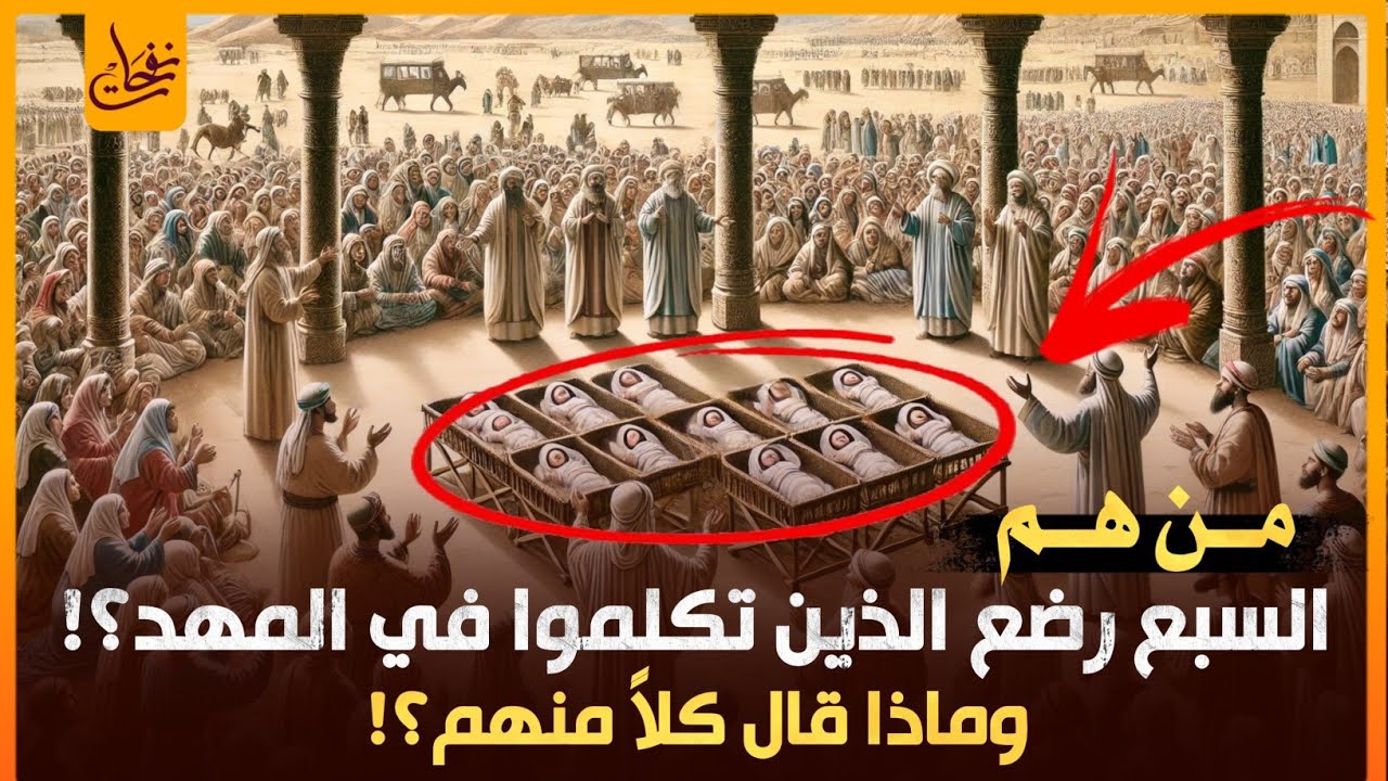 من هم السبعة أطفال الذين تكلموا فى المهد؟وماذا قال كل منهم؟أخبرنا بهم النبىﷺسبحان الله القصة الكاملة