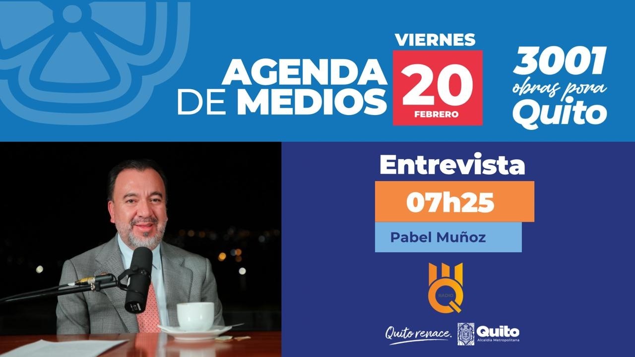🎙️ #PabelEnMedios | Sigue en vivo 🔴 la entrevista de Pabel Muñoz, alcalde de Quito.