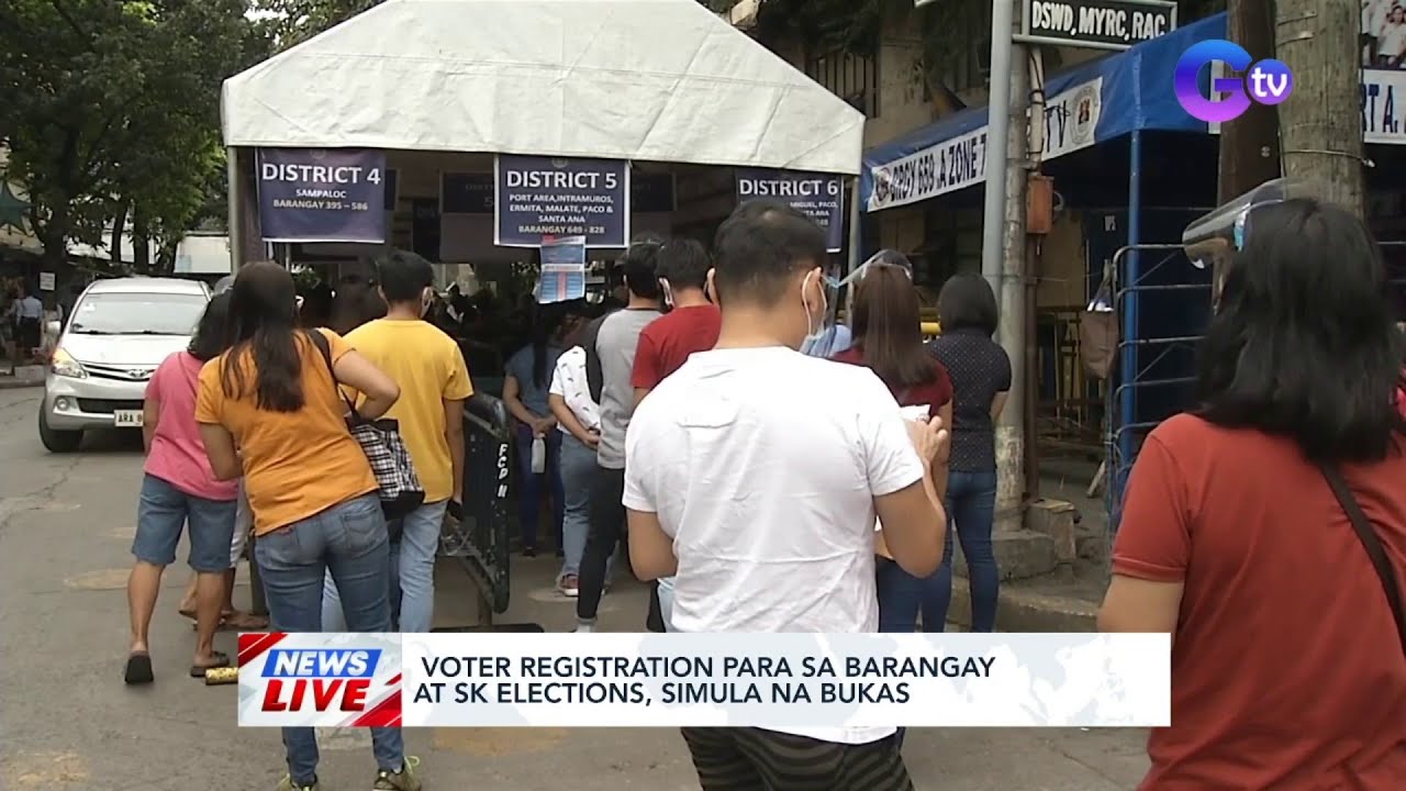 Voter registration para sa Barangay at SK elections, simula na bukas | News Live