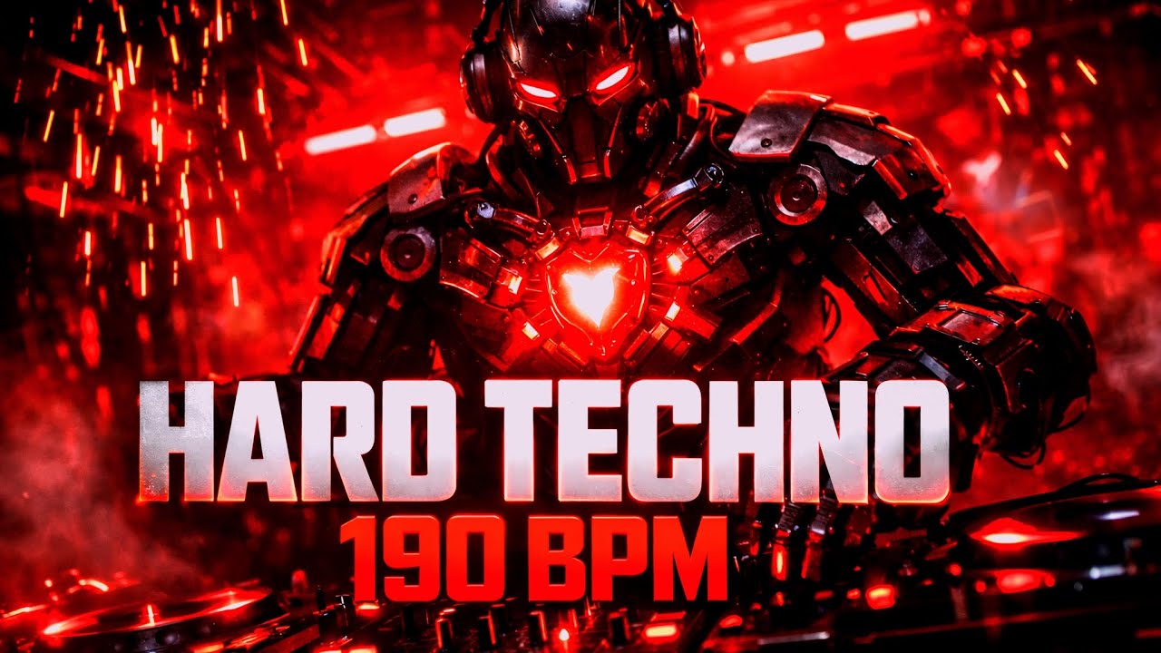 HARD TECHNO 190 BPM 🔥| Mechanical Heartbeat (Industrial Robot Factory Underground Rave) 