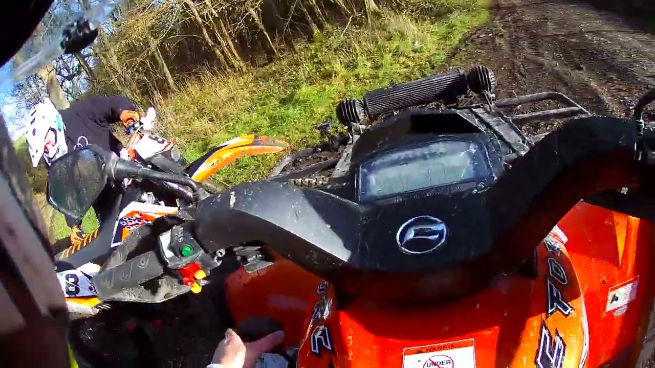 Hitting the green lanes in hampshire on the quad bike Video 3 of 5