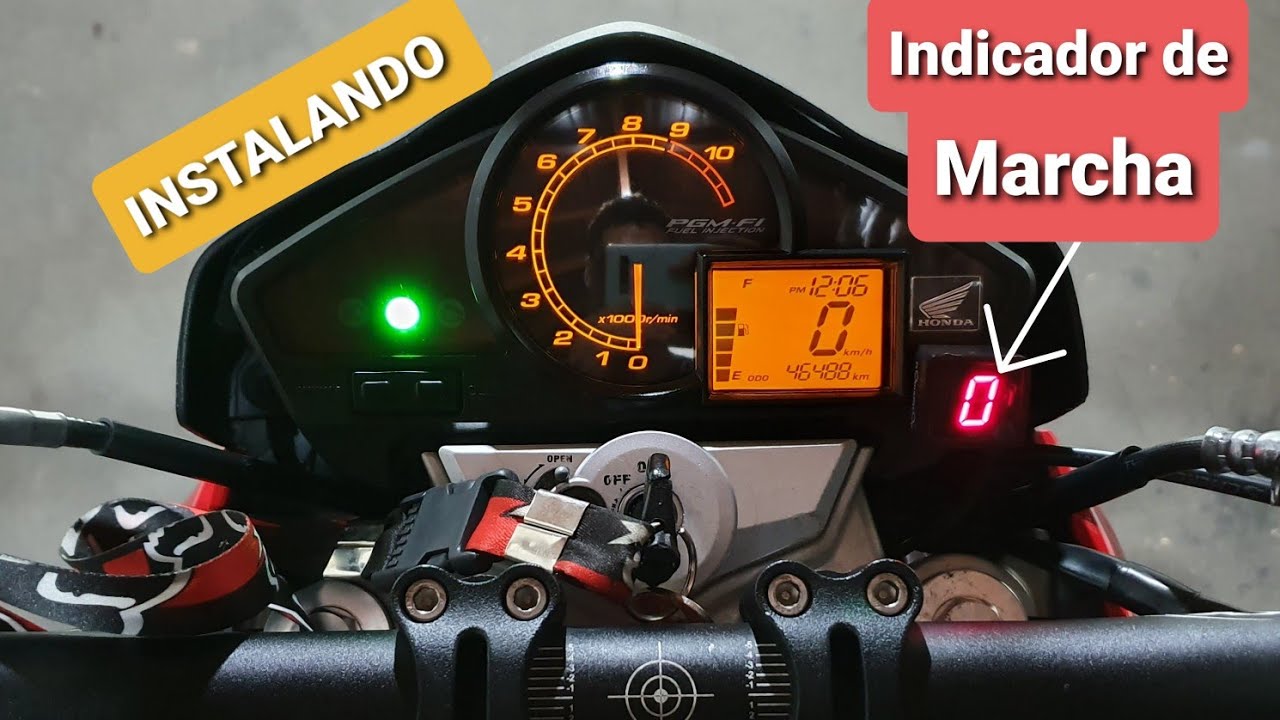Instalação do indicador de marcha CB 300 ou XRE