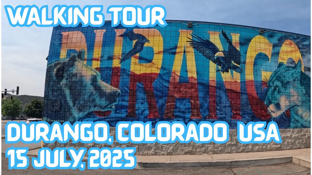 No Talking Walking Tour of  Main St. in Durango, CO USA