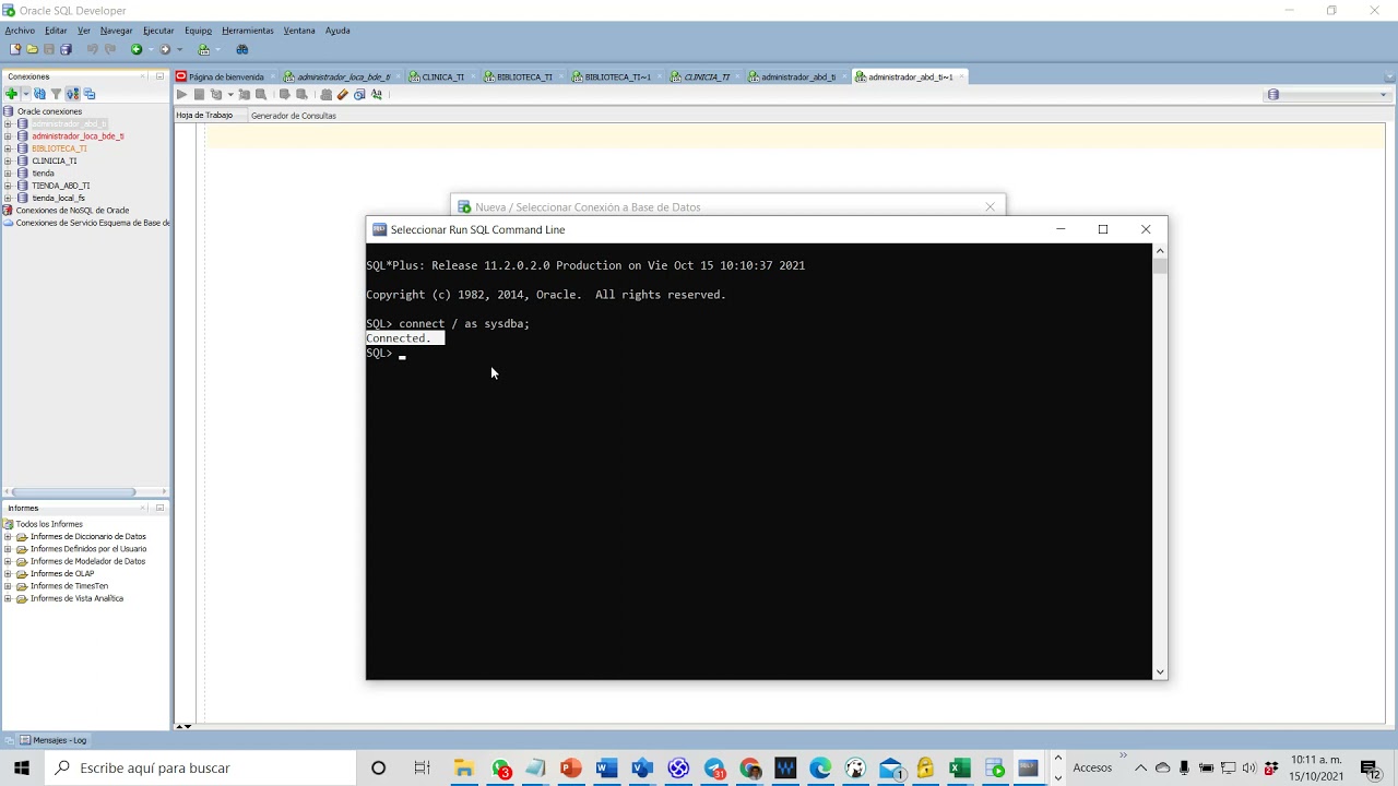 A08 - Recuperación de contraseña de system en oracle 11g