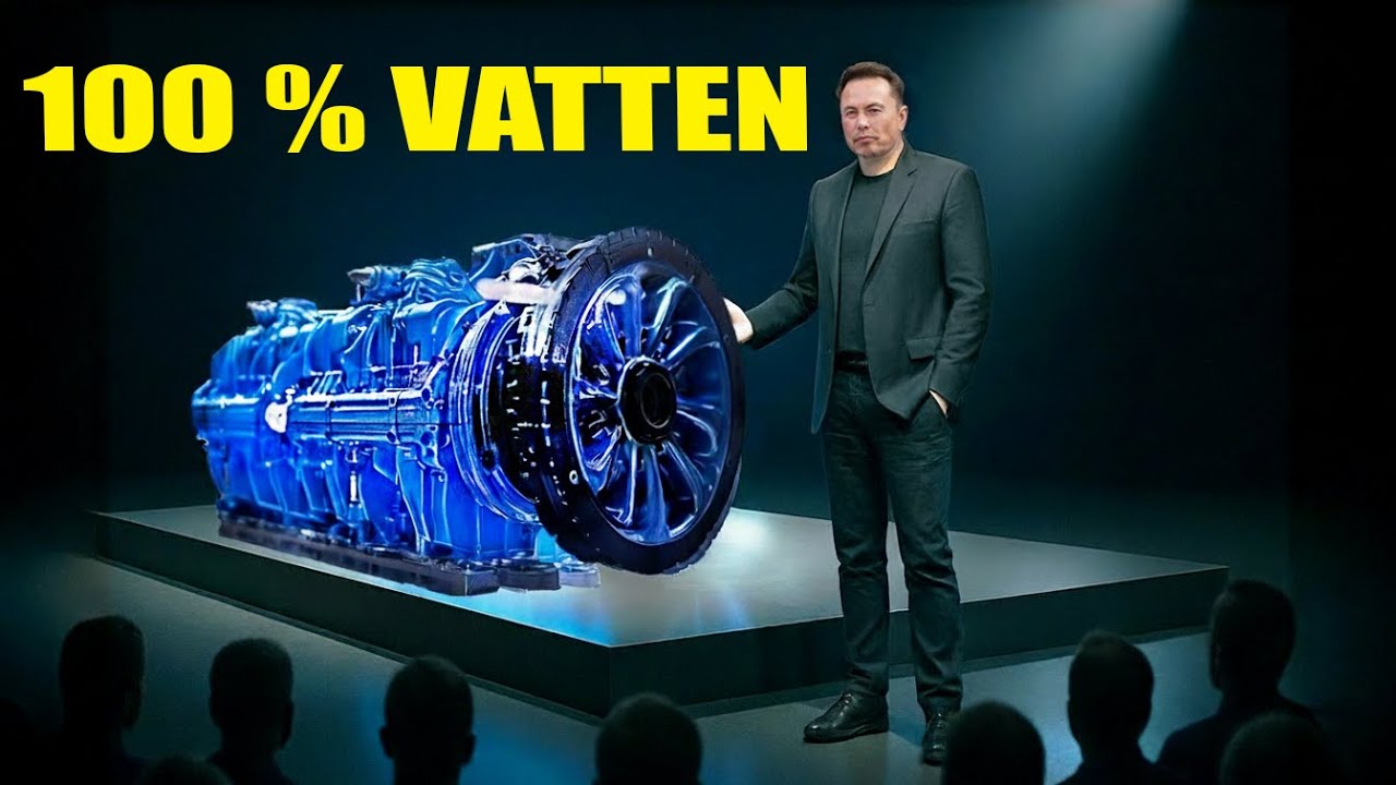 NY 100 % vattenmotor kan förstöra ALL EV-industri och Tesla! Elon Musk CHOCKAD Av Sanningen!