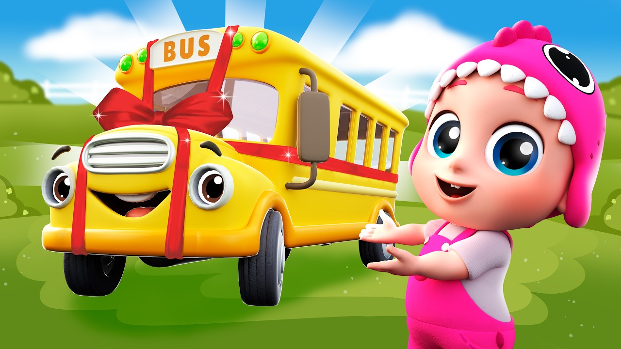 Wheels On The Bus 🚌 Unbox & Build A School Bus!  | Bubbleee - Sing , Dance and Learn !