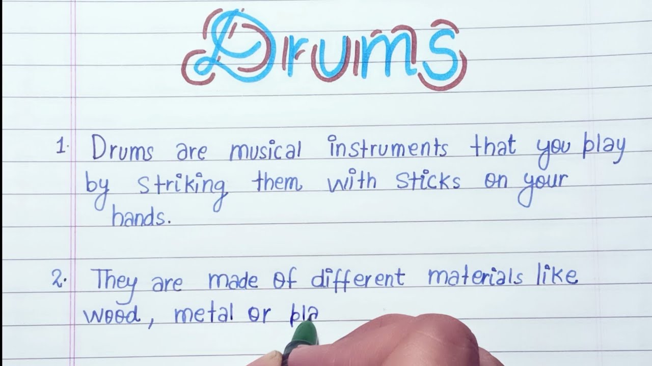 10 lines on Drum in English|Essay on Drum  in English|Essay on Drum 10 lines in English