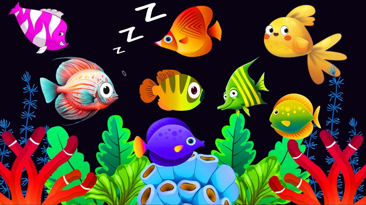 Mozart & Brahms Lullabies🐡Sleep Instantly in 3 Minutes 🐠 Undersea Animation 💤Fish Undersea #140
