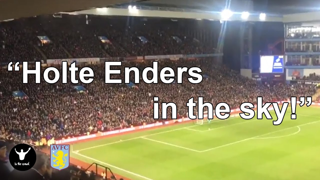 Aston Villa fans, Holte End, very loud - 4-1 up against Wolves