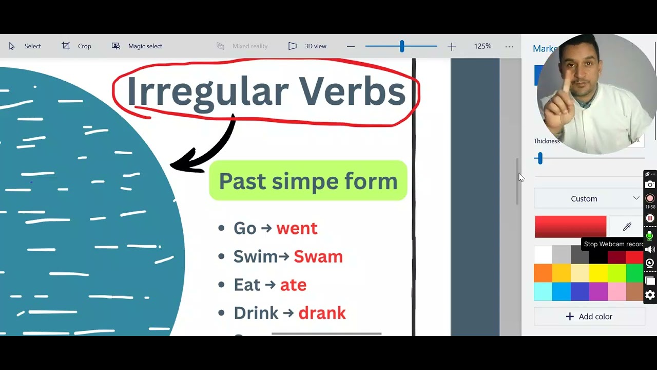 السنة الأولى متوسط إنجليزية / زمن الماضي البسيط Past simple tense / الفصل الثالث