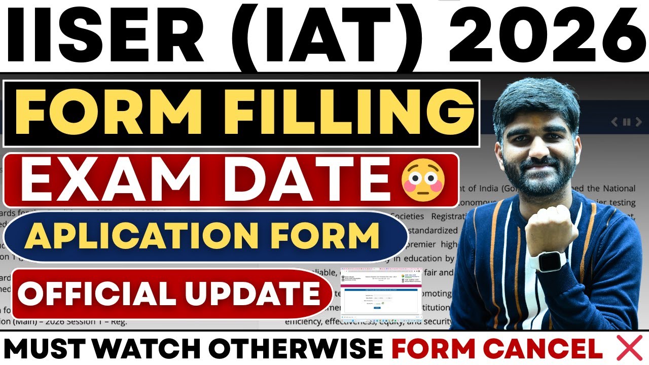 IISER(IAT) Exam Date & Application form OUT✅ | IISER Exam Information 2026 | Eligibility Criteria