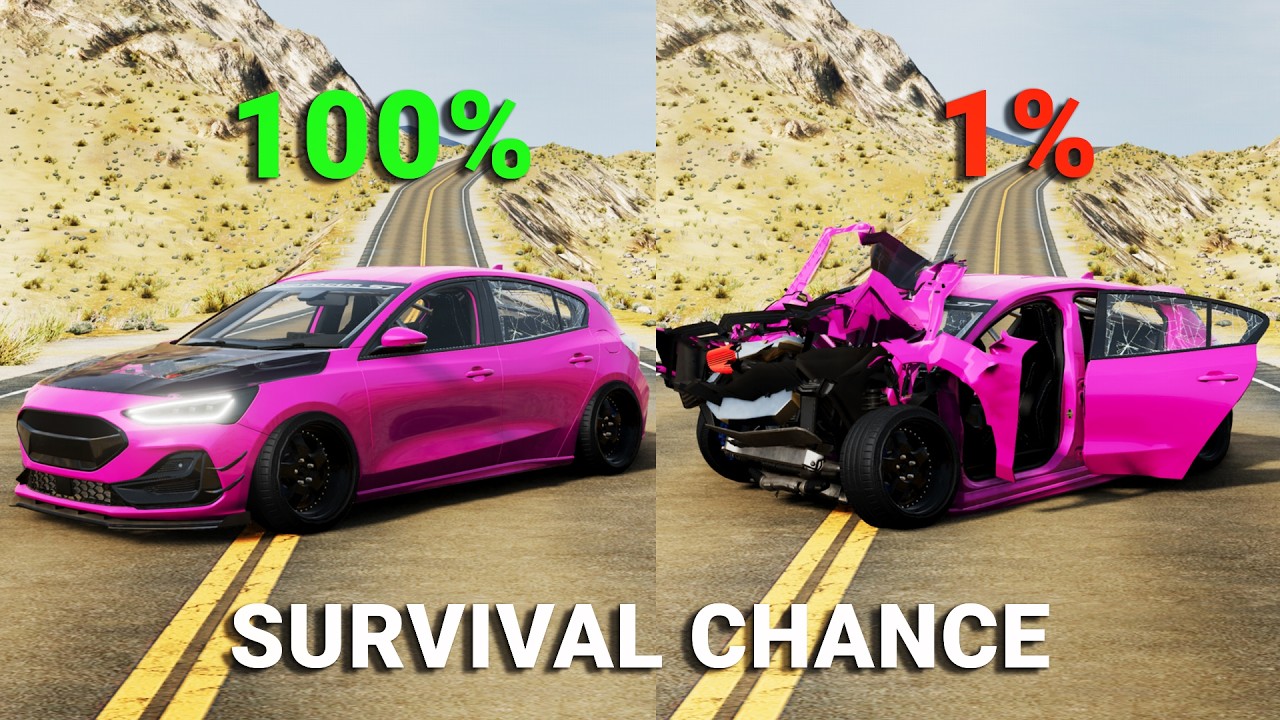 Realistic Survival Chance Crashes #20 | BeamNG.drive