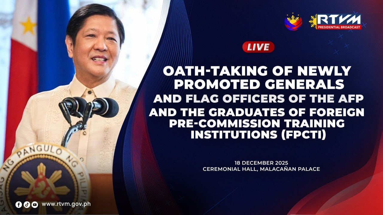 Oath-taking of the Newly Promoted Generals and Flag Officers of the AFP and the Graduates of FPCTI