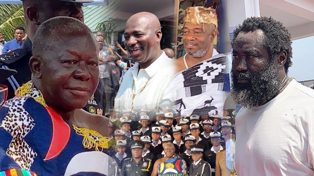 Watch How Siedu Guided Otumfuo As He Storm Police Headquarters-Appiah Stadium-IGP & Others Arrival