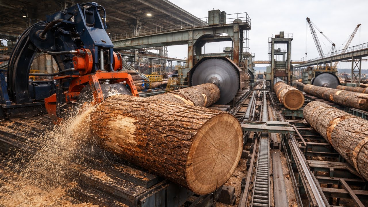 Inside a 1,000,000 KG Tasmanian Blue Gum Factory – How This Tree Becomes Furniture, Firewood & Paper