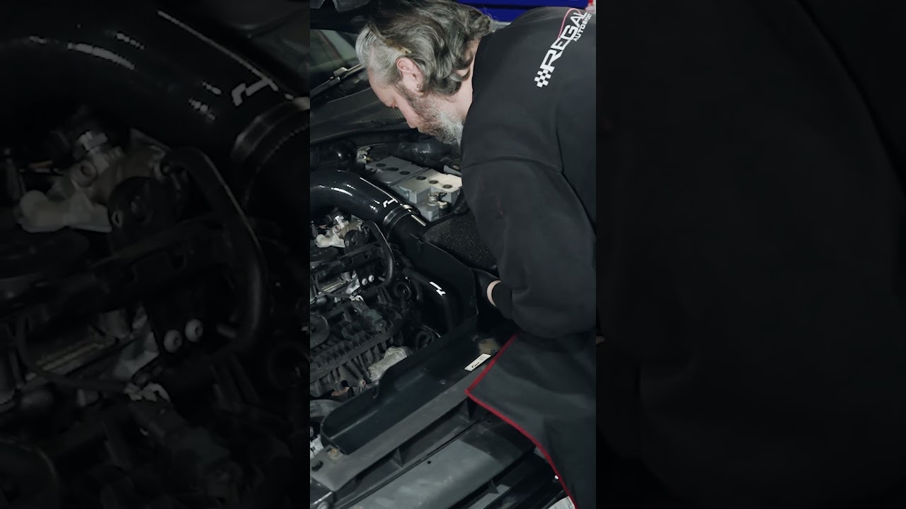 MK7.5 Golf R RacingLine R600 intake install #vw #mk7 #mk7golf #mk7r #golfr #racingline #r600 #intake