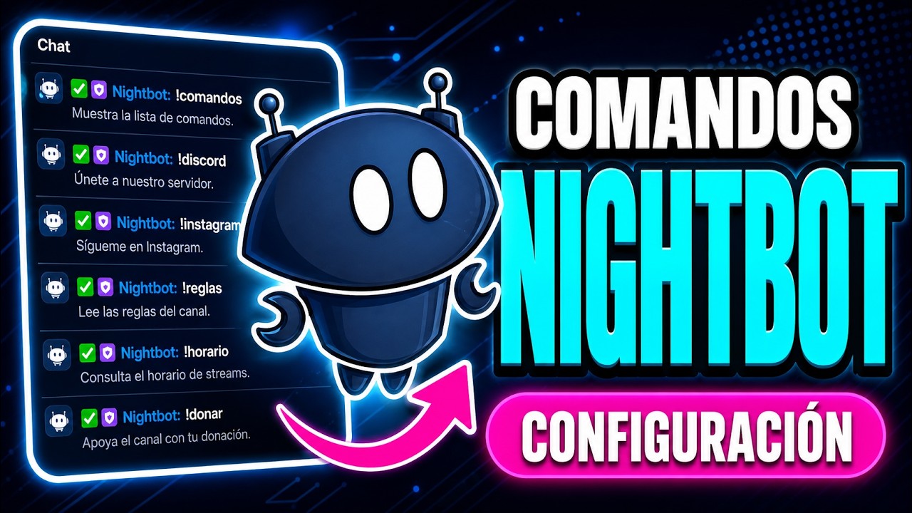 ✅LOS MEJORES COMANDOS PARA TU CANAL DE TWITCH | COMANDOS NIGHTBOT😱