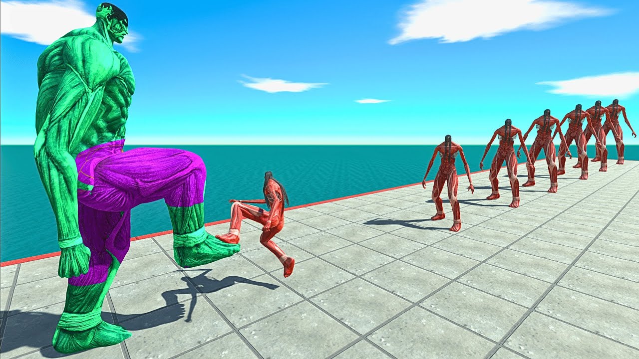 All Colossal Titan VS 10 Levels of Eren Colossal Titan – ARBS Size Comparison