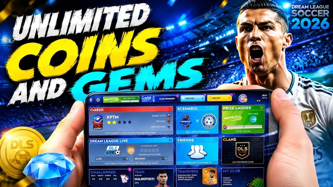 Dream League Soccer 2026 Hack - DLS 26 Free Coins and Gems (iOS, Android) Guide