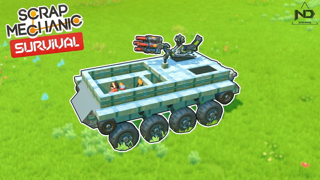 Scrap Mechanic Survival #21 - Thử Thách Chế Tạo Xe Tăng Thiết Giáp