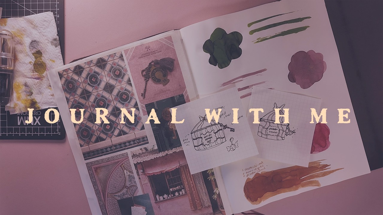 cozy art journaling ep.1 ✸ finding inspiration, diy a4 journal 