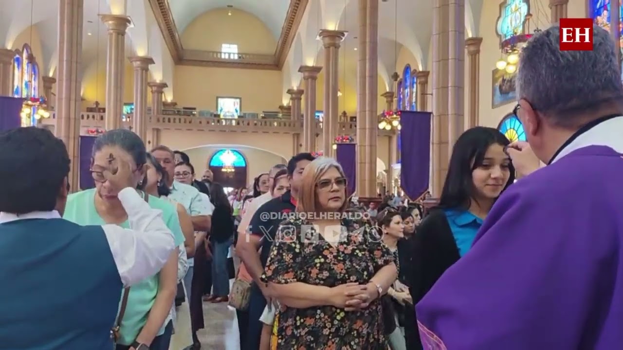 Capitalinos conmemoran Miércoles de Ceniza en Basílica de Suyapa, iniciando la Cuaresma