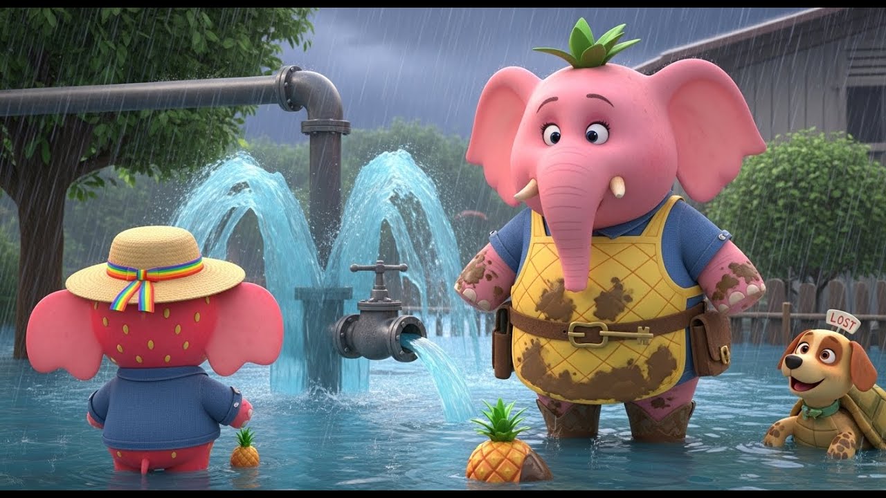Real Farm Elephant 🎀🪣 ¡CUBO DE LECHE AL SUELO! ¡Sweetie tropieza y 40 litros se derraman!