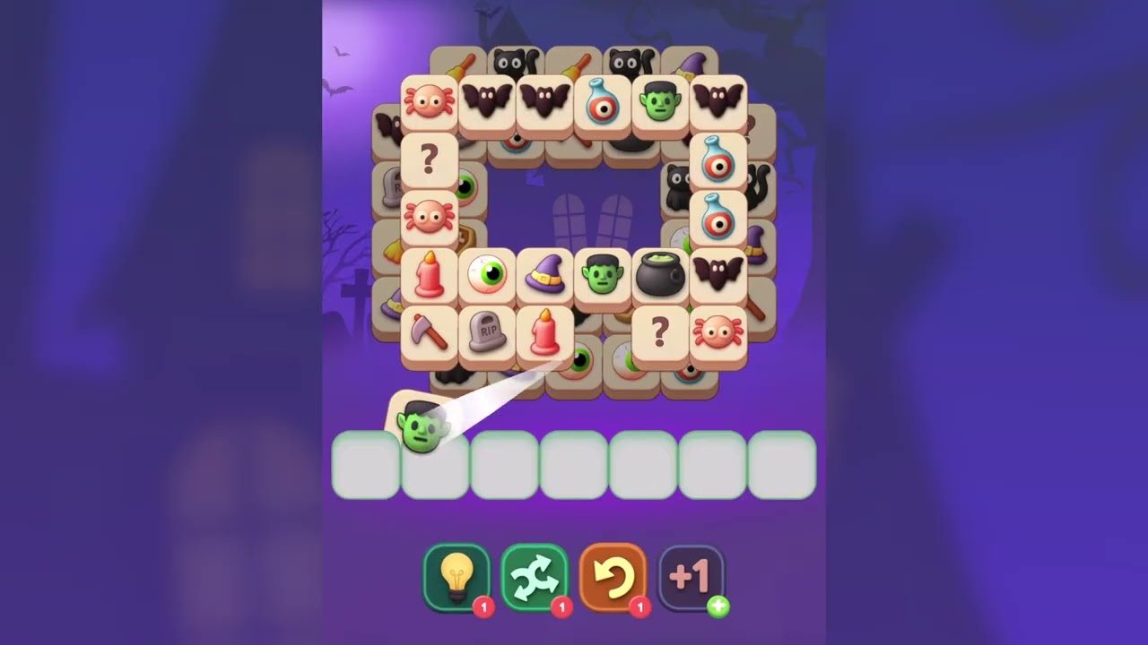 Halloween Tile Match Puzzle Game | Spooky Triple Tile Challenge 2025