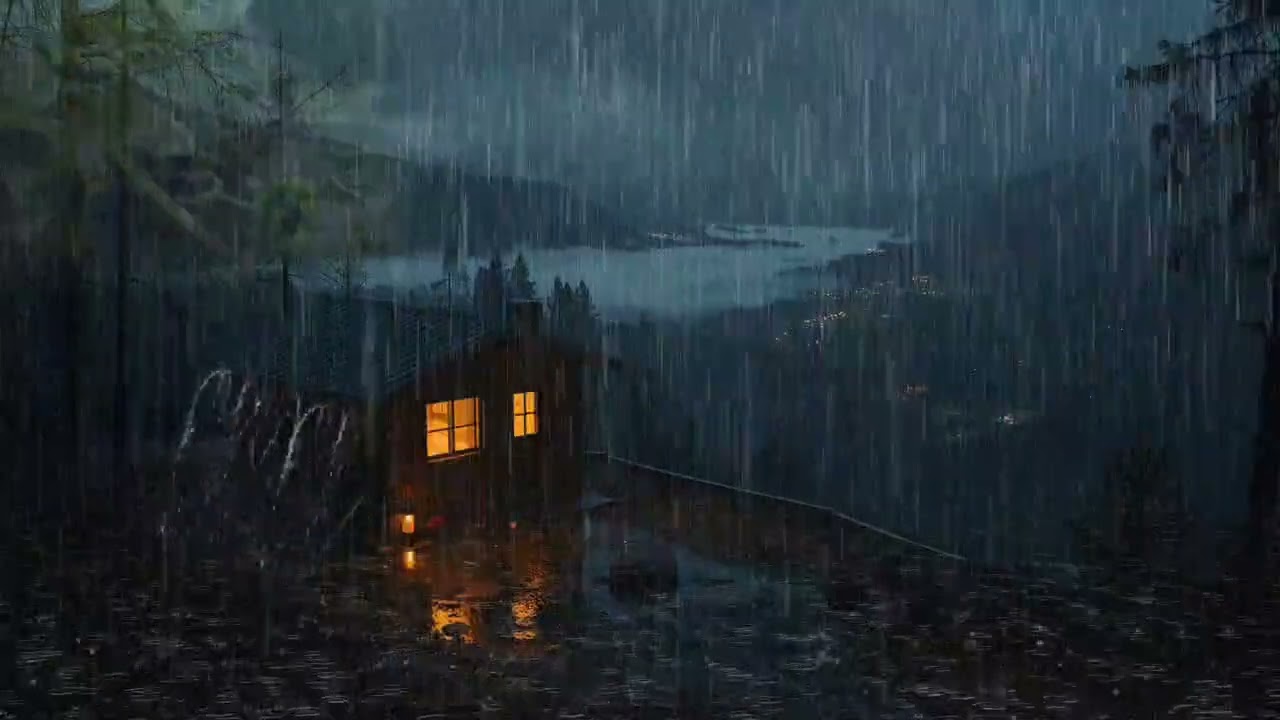 Heavy Rainstorm ASMR for Deep Focus and Restful Sleep | Relaxing Rain Noise for Stress Relief