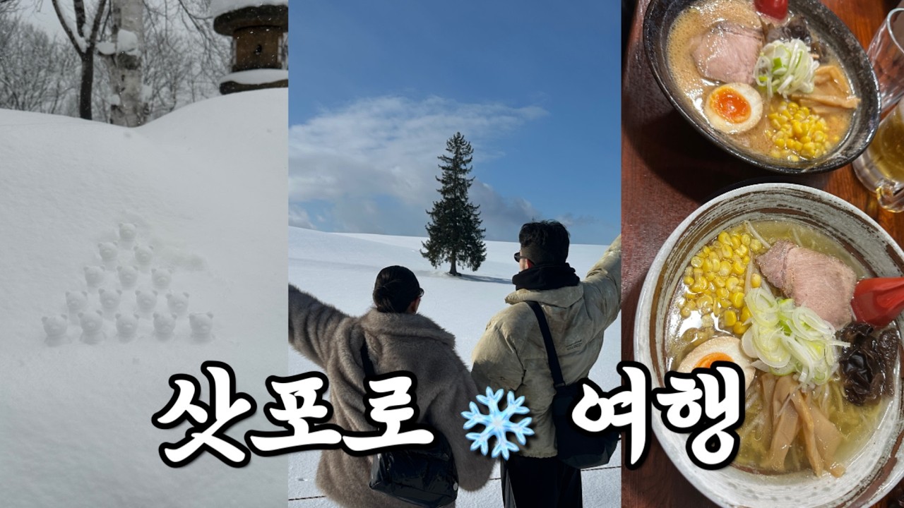 우당탕탕 무계획 1월의 삿포로 신혼여행 ☔️⛄️🐻😎☕️❄️
