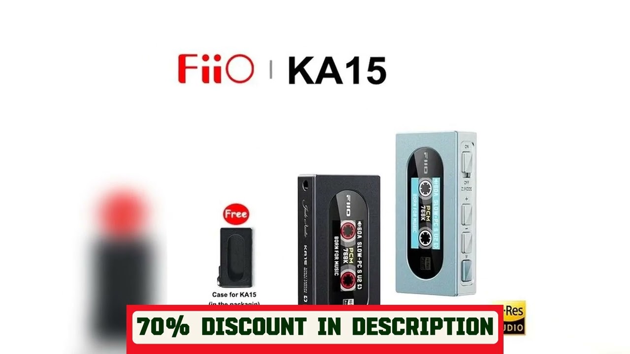 A must-have product! FiiO KA15 Portable USB DAC AMP Headphone Amplifier Dongle Desktop Mode Hi-Res